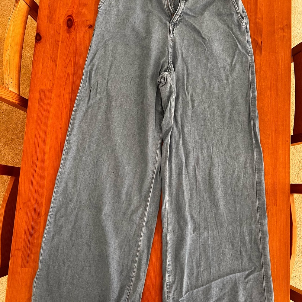 Gray Wide-Leg Pants